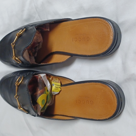 Gucci Leather Black Mules size 38 - Picture 2 of 7
